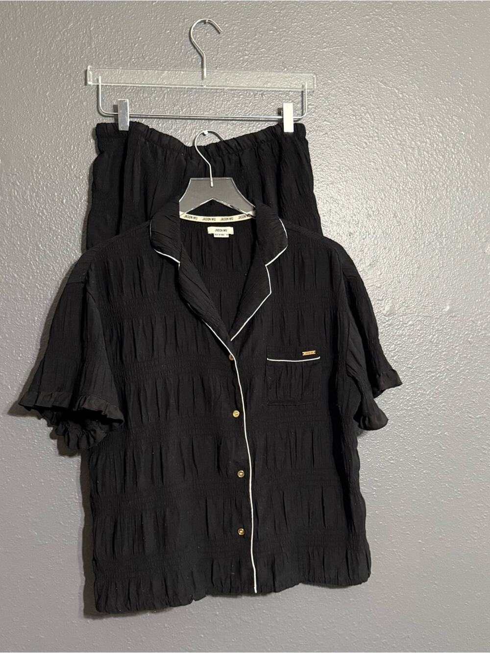 Jason Wu Black Short Pajama Set Size M